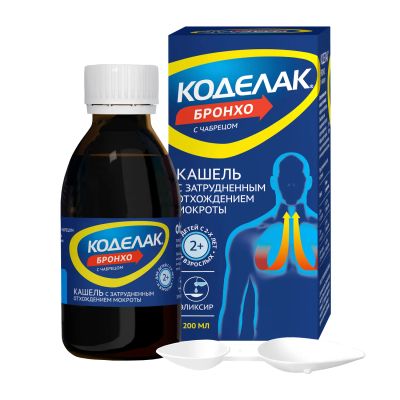 Лот: 23716814. Фото: 1. Коделак Бронхо чабрец эликсир... Лекарства