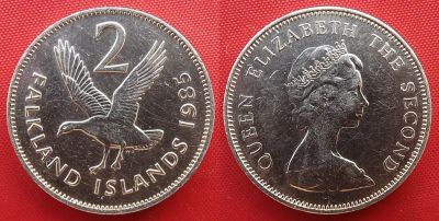 Лот: 25090146. Фото: 1. (№458-Э252/40/LM) 2 пенса 1985... Америка