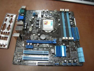 Лот: 14318058. Фото: 1. Материнская плата 1156 ASUS P7H55-M... Материнские платы