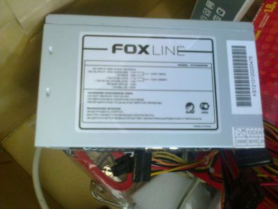 Лот: 4548495. Фото: 1. Блок питания Foxline ATX-400PRS... Корпуса, блоки питания