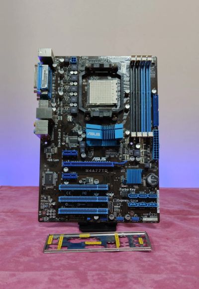 Лот: 24568475. Фото: 1. Мат. плата ASUS M4A77TD/AM3/ATX... Материнские платы