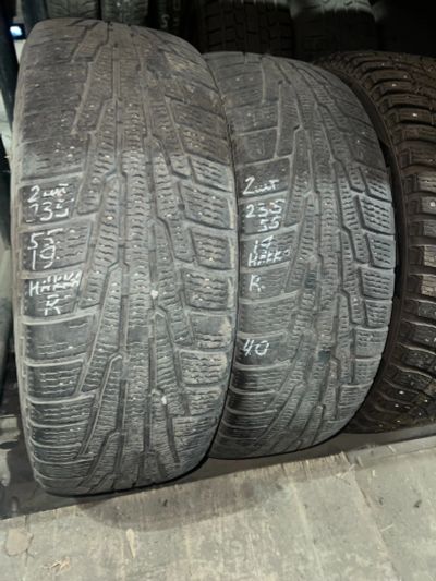 Лот: 25070935. Фото: 1. (2шт)235-55-19 Nokian Hakkapeliitta... Шины