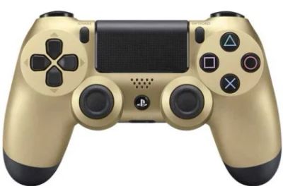 Лот: 11434037. Фото: 1. Геймпад SONY Dualshock 4 золото. Аксессуары, геймпады