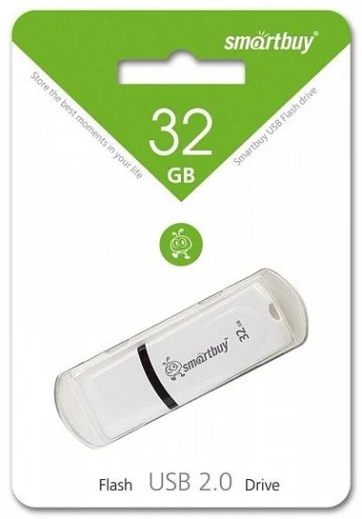 Лот: 10854962. Фото: 1. USB 32 Gb Smart Buy Paean (white... USB-флеш карты