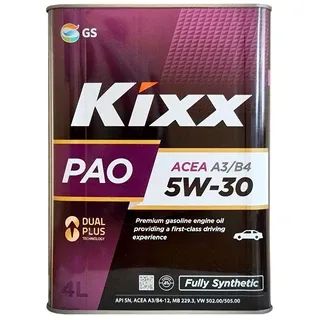 Лот: 21379722. Фото: 1. Kixx PAO 5W-30 (5W30) A3/B4 4л... Масла, жидкости