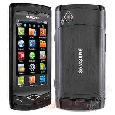 Лот: 2106257. Фото: 1. смартфон samsung s8500 wave (черный... Смартфоны