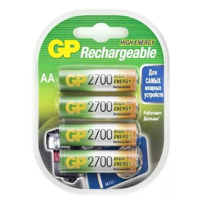 Лот: 24572304. Фото: 1. Аккумуляторы GP АА, 2700mAh, 4... Батарейки, аккумуляторы, элементы питания