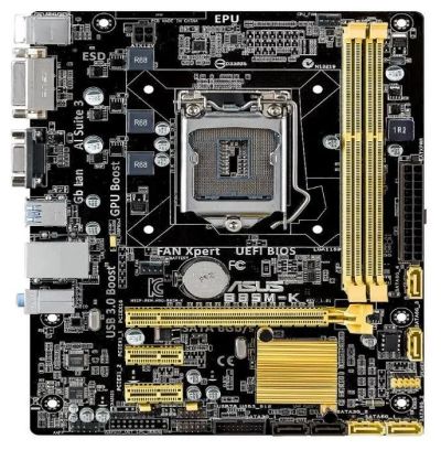 Лот: 11108918. Фото: 1. Материнская плата Asus B85M-K... Материнские платы