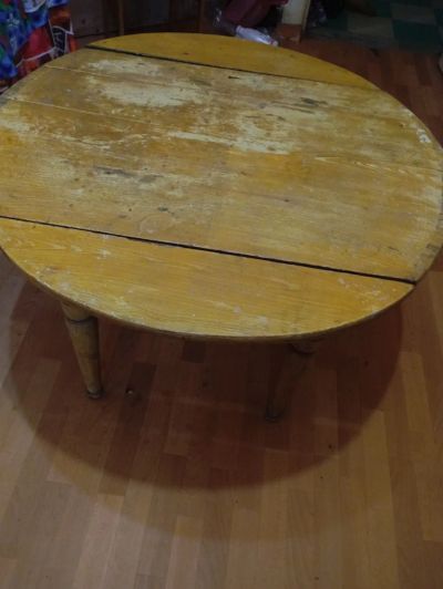 Лот: 25243995. Фото: 1. Стол старый, крепкий ( под реставрацию... Столы, стулья, обеденные группы