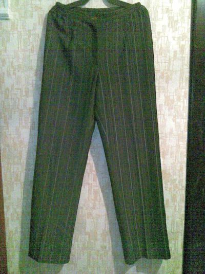 Лот: 6791531. Фото: 1. прямые брюки из дорогой и красивой... Брюки, шорты