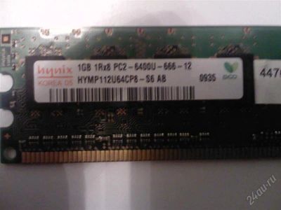 Лот: 2123713. Фото: 1. Hynix DDR2 1GB DDR-2 PC6400 DDR2-800... Оперативная память