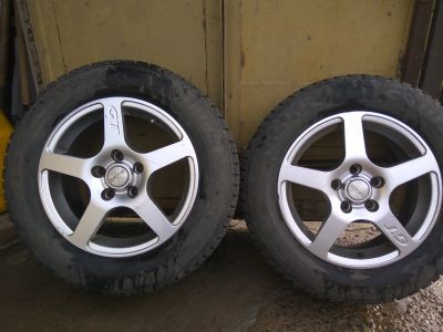 Лот: 12120534. Фото: 1. Комплект зимних колес (195/65... Шины на дисках
