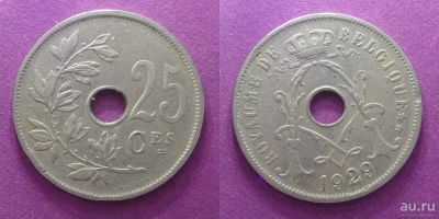 Лот: 13649988. Фото: 1. Бельгия 25 сантимов 1929. Европа