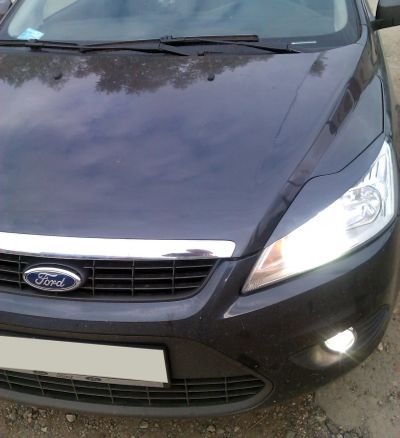 Лот: 18744577. Фото: 1. Реснички узкие на фары Ford Focus... Детали тюнинга