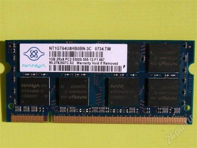 Лот: 483781. Фото: 1. SO-DIMM DDR2 1GB 667МГц. Другое (комплектующие)