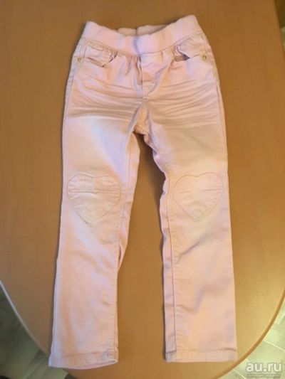 Лот: 10356057. Фото: 1. розовые джинсы девочке H&M р.104. Брюки, шорты, джинсы