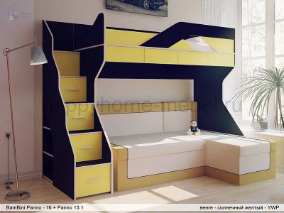 Лот: 7355200. Фото: 1. Кровать чердак с диваном. Детские кровати и кроватки