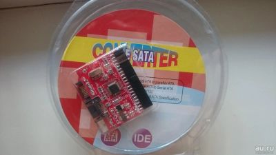 Лот: 9675550. Фото: 1. IDE-SATA / SATA-IDE адаптер (переходник... Шлейфы, кабели, переходники