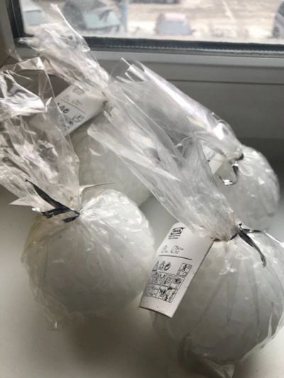 Лот: 10646981. Фото: 1. Белая свеча IKEA - в упаковке... Свечи