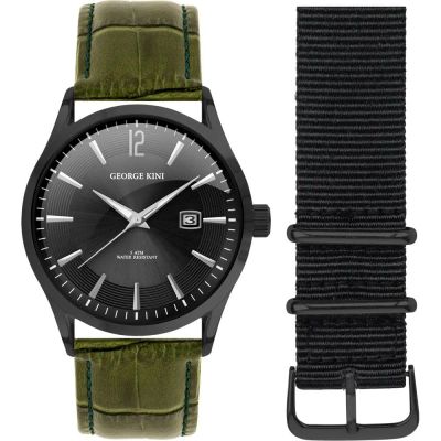 Лот: 23900035. Фото: 1. Мужские часы GEORGE KINI Khaki... Оригинальные наручные часы