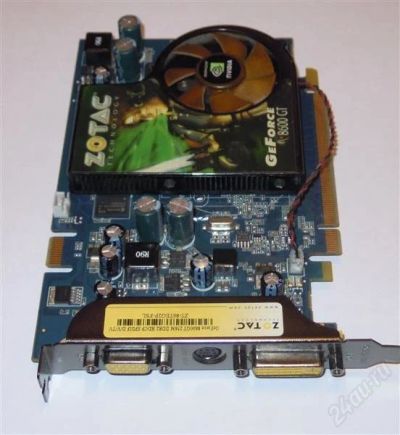 Лот: 1188423. Фото: 1. ZOTAC GeFORCE 8600GT 256 Мб DD2. Видеокарты