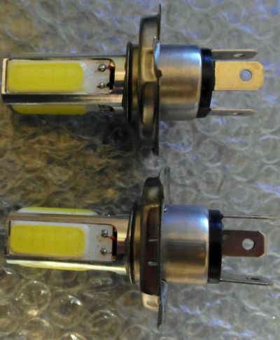 Лот: 5045037. Фото: 1. H4 led COB Cветодиодные лампы... Оптика и освещение
