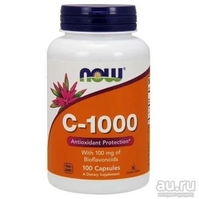Лот: 9659220. Фото: 1. Витамин C от Now Foods 1000мг... Спортивное питание, витамины
