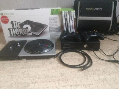 Лот: 8848859. Фото: 1. Официальный Xbox 360 Slim 250... Игровые приставки, консоли