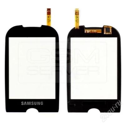 Лот: 1898573. Фото: 1. Сенсор Samsung S3370 черный. Дисплеи, дисплейные модули, тачскрины