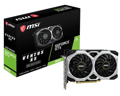 Лот: 17279915. Фото: 1. Видеокарта MSI GTX 1660 Ventus... Видеокарты