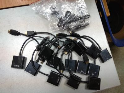 Лот: 13397126. Фото: 1. переходник HDMI-VGA. Брак, не... Шлейфы, кабели, переходники
