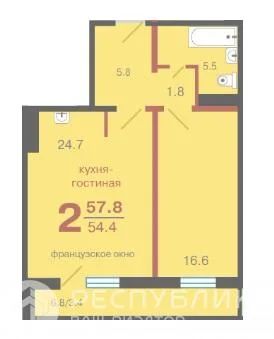 Лот: 19156055. Фото: 1. Продажа Квартира Красноярск, Апрельская... Квартиры, студии