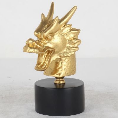 Лот: 24936400. Фото: 1. Статуэтка Garda Decor Голова дракона. Фигурки, статуэтки