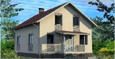 Лот: 8954524. Фото: 1. Блочный дом 9x9 метров. Проекты, чертежи