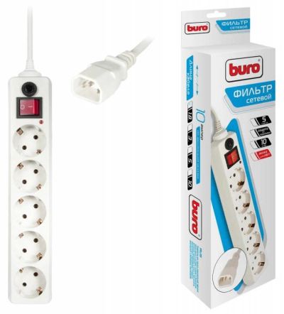 Лот: 11592753. Фото: 1. Сетевой фильтр Buro 1.8м. для... ИБП, аккумуляторы для ИБП