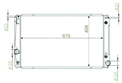 Лот: 6250199. Фото: 1. Радиатор toyota rav4 2005 /vanguard... Двигатель и элементы двигателя