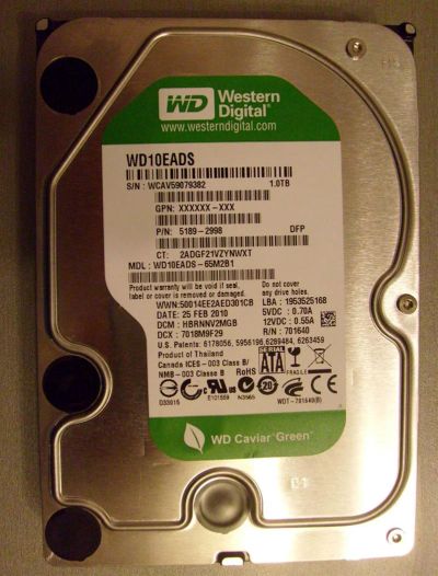 Лот: 3141414. Фото: 1. Жесткий диск 1Tb Western Digital... Жёсткие диски (HDD)
