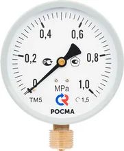 Лот: 8420692. Фото: 1. Манометр РОСМА 1,0 МРа. Водосчётчики, манометры