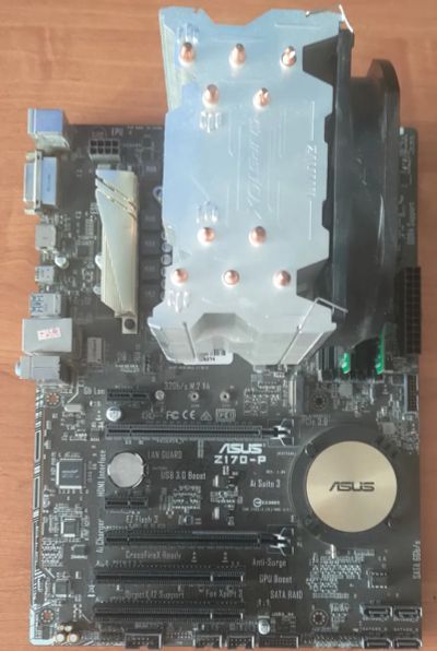 Лот: 21347706. Фото: 1. Asus Z170-P + Intel QTJ1 (инженерник... Комплекты запчастей