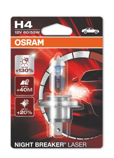 Лот: 11304695. Фото: 1. Osram H4 Night Breaker Laser 64193NBL-01B. Оптика и освещение