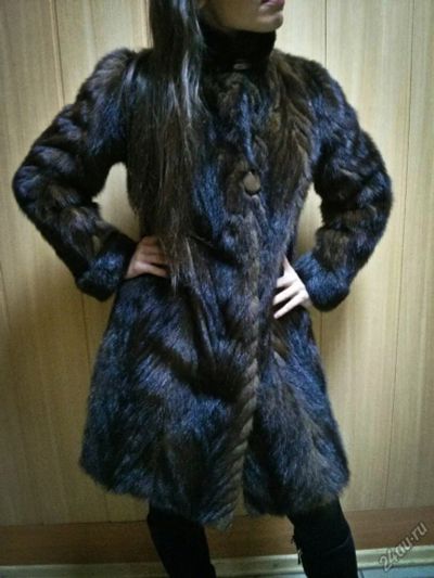 Лот: 6008167. Фото: 1. Шуба из хвостиков норки. Верхняя одежда