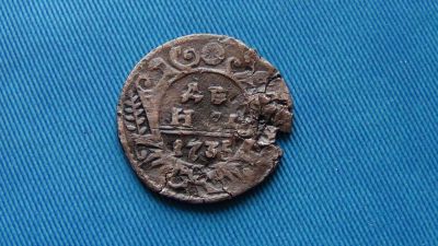 Лот: 5021636. Фото: 1. денга 1735 (2). Россия до 1917 года