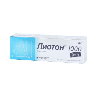 Лот: 23262368. Фото: 1. Лиотон 1000 гель 1000МЕ 30г. Лекарства