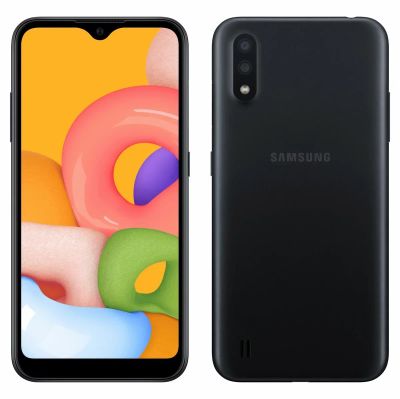 Лот: 16988079. Фото: 1. Samsung Galaxy A01 16gb Black... Смартфоны