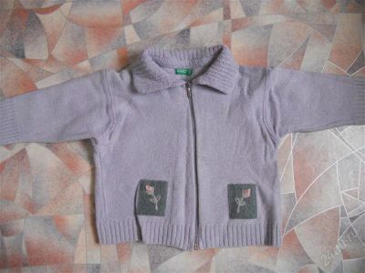 Лот: 2767576. Фото: 1. Теплая кофточка Benetton. Свитера, худи, толстовки