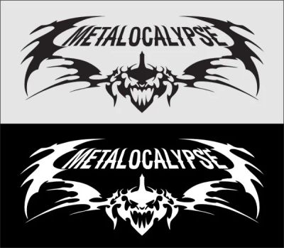 Лот: 3451023. Фото: 1. Наклейка виниловая на авто "Metalopocalypse... Детали тюнинга