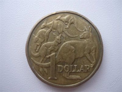 Лот: 1054115. Фото: 1. 1 доллар Австралия 1984год Кингуру. Австралия и Океания