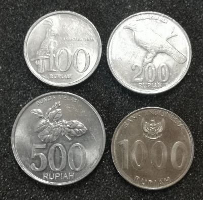 Лот: 23044543. Фото: 1. Лот монет. Индонезия. Блеск. Азия