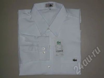 Лот: 389947. Фото: 1. Белая рубашка Lacoste. Рубашки, водолазки