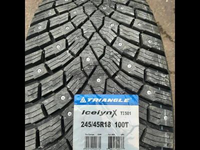 Лот: 24241170. Фото: 1. Зимняя резина 245/45 R-18 "Triangle... Шины